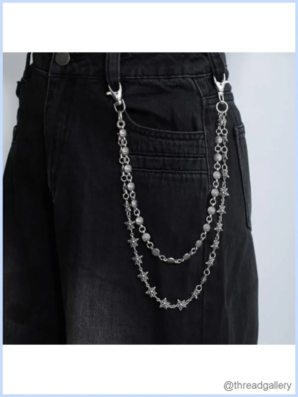 Metal Waist Chain Hip Hop Punk Pants Chain Wallet Chain Unisex